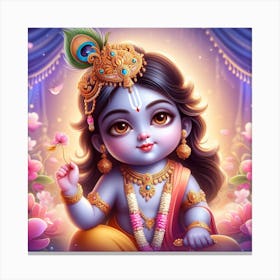 Lord Krishna 1 Canvas Print