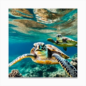 Sea Turtles Canvas Print