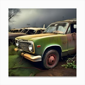 Abandoned Cars 3 Canvas Print