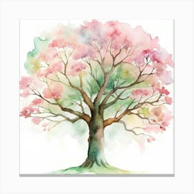 Watercolor Tree Canvas Print