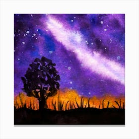 Night Sky Painting Stampe su tela