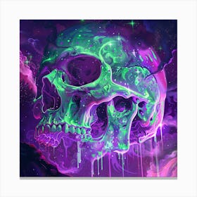 Psychedelic Skull 22 Canvas Print