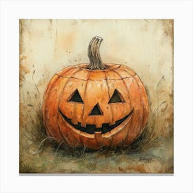 Halloween Pumpkin Canvas Print