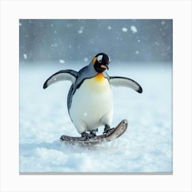 Asm Penguin Skate On The Snow C39cf0c9 4e41 4caf 9d20 Acfbe79dd8a1 Canvas Print