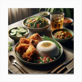 Asian Food Canvas Print