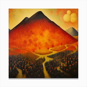 Volcano in the Paradise Canvas Print