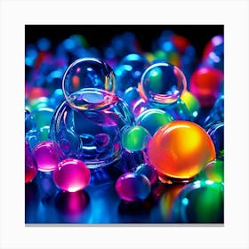 Colorful Bubbles Canvas Print