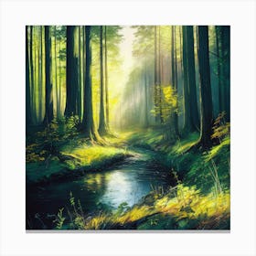 Forest Stream 2 Canvas Print
