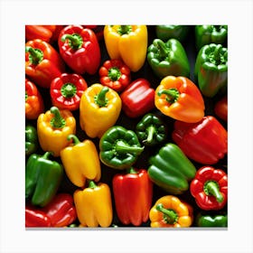 Colorful Peppers 52 Canvas Print