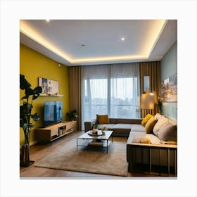 A Photo Of A Furnished Apartment 1 Canvas Print