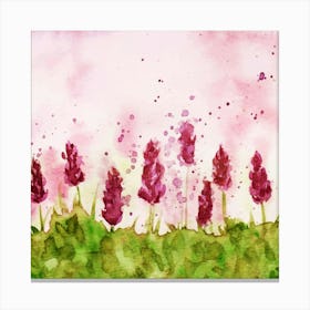 Watercolor Of Lilacs Canvas Print