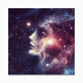 She is made of stars  Canvas Print