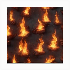 Fire background 3 Canvas Print