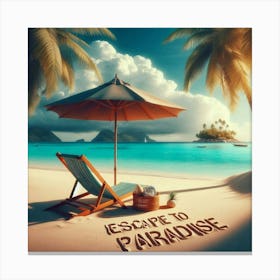 Escape To Paradise Canvas Print