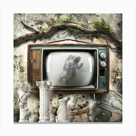 Television Magic Surreal Illustration Art 01 Canvas Print