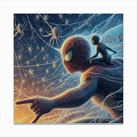 Spider-Man Into Spider-Man Canvas Print