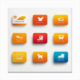 Collection Of Digital Payment Icons Key For An Online Retail Business Seamlessly Blending In With (7) Canvas Print