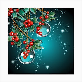 Christmas Background - Abstract Christmas 1 Canvas Print