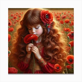 Poppy Girl 1 Canvas Print