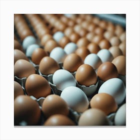 Eggs In A Carton Canvas Print