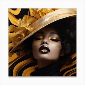 Afro-American Beauty 3 Canvas Print