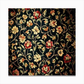 Floral Wallpaper Art 7 Canvas Print