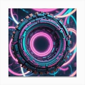 Futuristic Ring Canvas Print