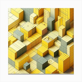 Abstract City 3 Canvas Print