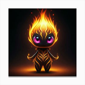 Fire Creature Canvas Print