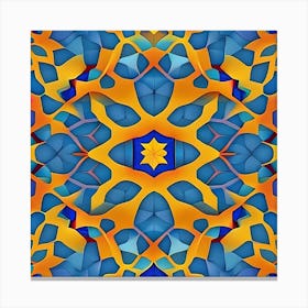 Abstract Psychedelic Pattern Canvas Print