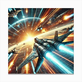 Solar Strikers Special Ability Converted Canvas Print