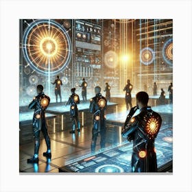 Solar Technocrats Converted Canvas Print