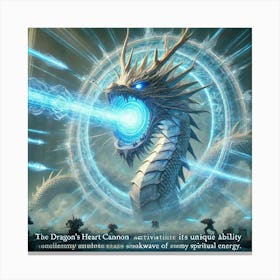 Dragons Heart Cannon Spirit Nova Canvas Print