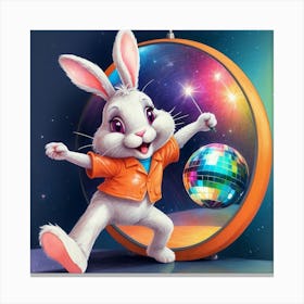 Disco Bunny 6 Canvas Print