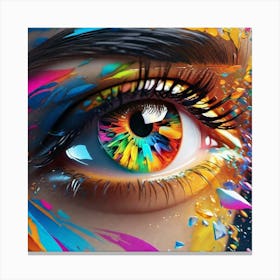 Colorful Eye 16 Canvas Print