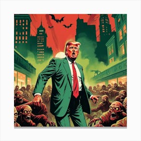 Trump Zombies Canvas Print