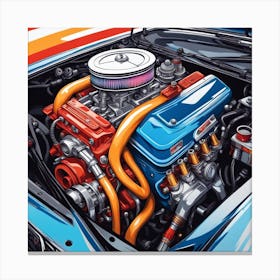 Engine Bay Canvas Print