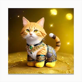 Cat In A Costume 2 Canvas Print