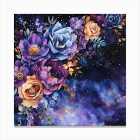 Floral Celestial Galaxy 8 Lienzo