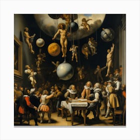 'The Heavenly Court' Canvas Print