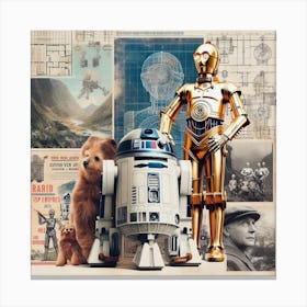 Star Wars R2d2,A Droid's Dream: A Fragmentary Vision of Rebellion and Belonging 2 Canvas Print