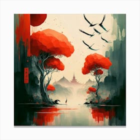 Asian Landscape Canvas Print