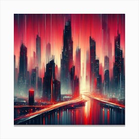 Futuristic Cityscape 2 Canvas Print