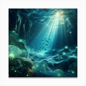 Underwater cave 2 Canvas Print