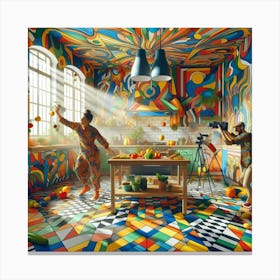 Colorful Kitchen 1 Canvas Print