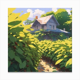 House In The Forest Canvas Print