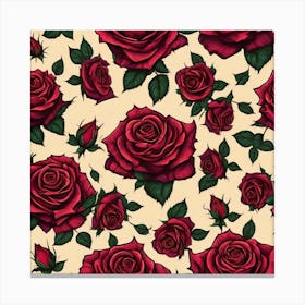 Red Roses 14 Canvas Print