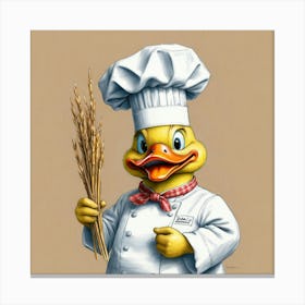 Chef Duck 5 Canvas Print