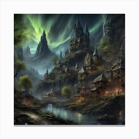 Faerie Village Canvas Print