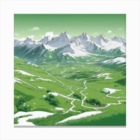 Swiss Alps Canvas Print